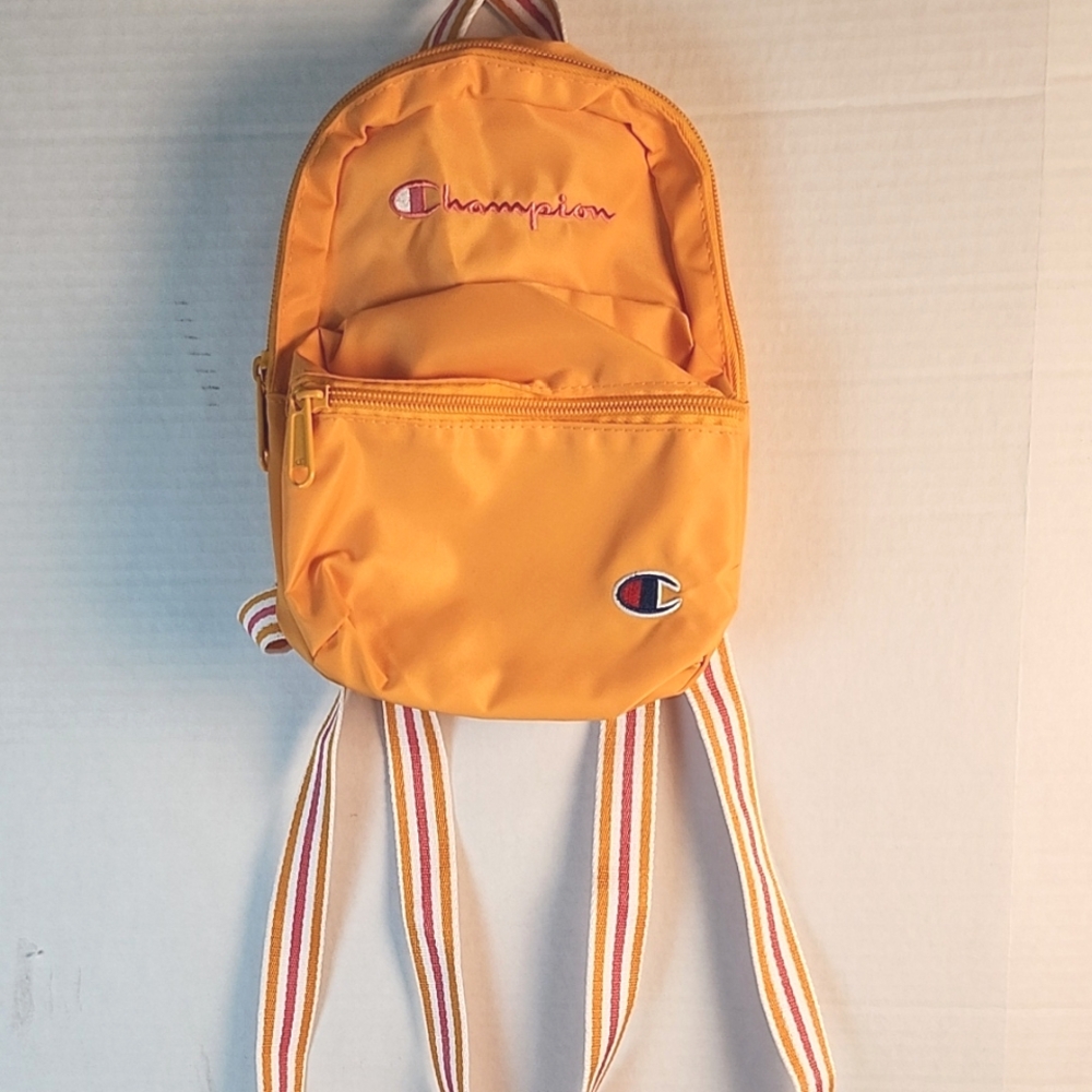 Champion- Mini orange nylon backpack